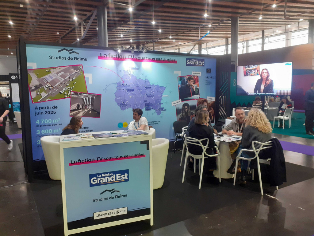 Stand Grand Est Forum Séries Mania 2024 © Bureau des images